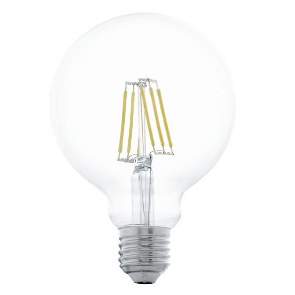 Лампа светодиодная филаментная E27 6W 2700К прозрачная 11503 1