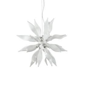 Подвесной светильник Ideal Lux Leaves SP8 Bianco