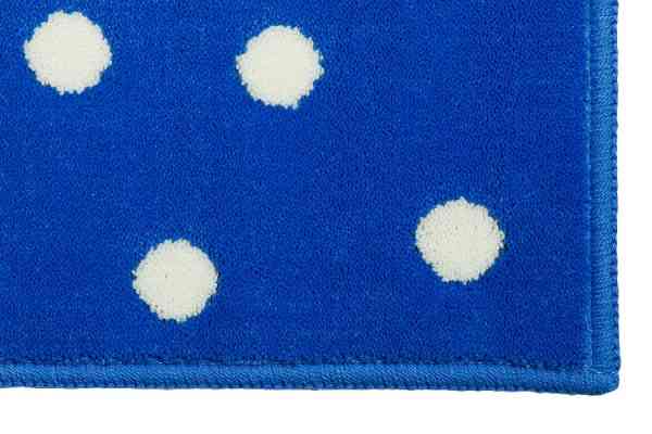 Супер ковер 120x160 Горошек Dots Blue Голубой Акриловый 1