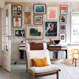 50 примеров того, как домашняя галерея сможет стать изюминкой интерьера