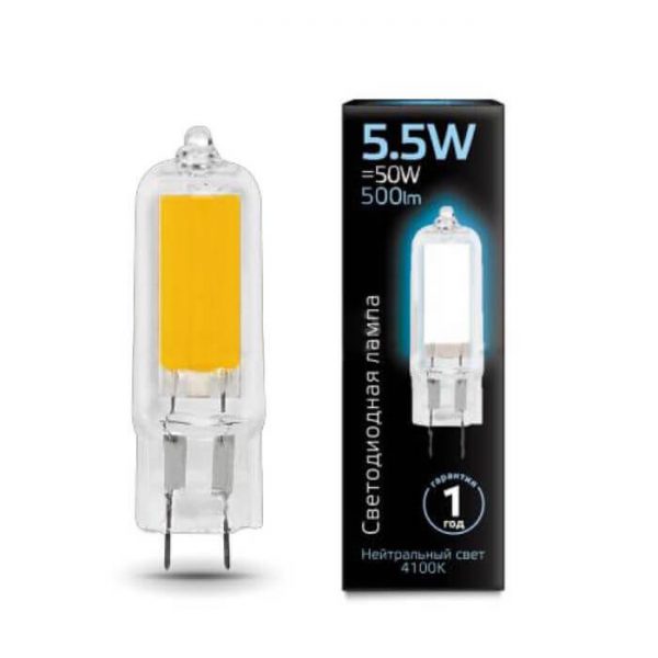 Gauss G4 5.5W 4100K прозрачная 107807205