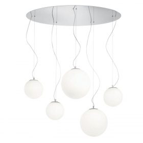 Подвесная люстра Ideal Lux Mapa Sp5 Bianco