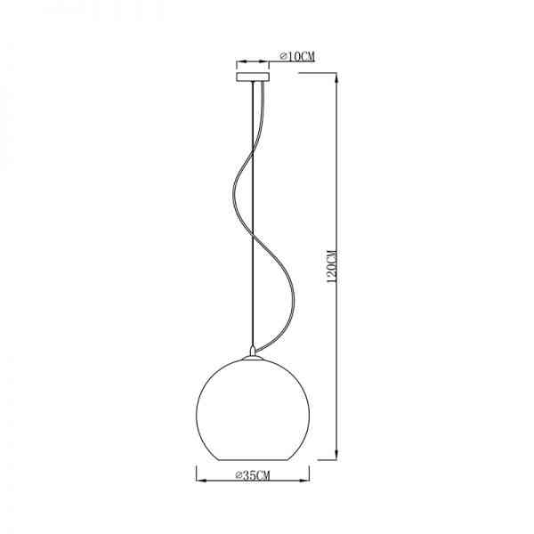 Подвесной светильник Zumaline VERO MD1621-1(copper) 2