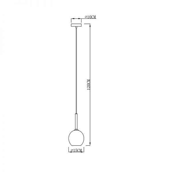 Подвесной светильник Zumaline MONIC MD1629-1(copper) 2