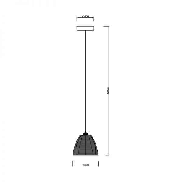 Подвесной светильник Zumaline PICO MD9023-1S(BLACK) 2