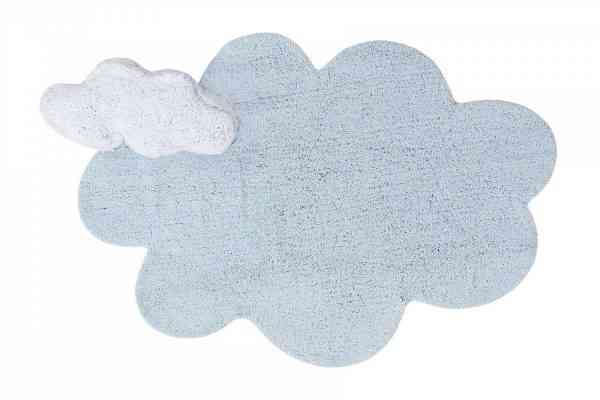 Супер ковер 110*170 Облако с подушкой Голубое 4