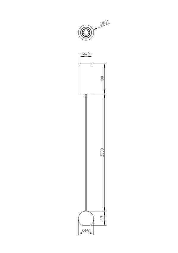 Подвесной светильник Technical Harmat P067PL-L5B3K 9