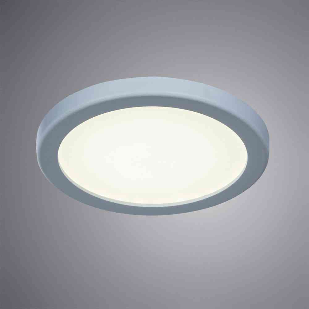 Встраиваемый светодиодный светильник Arte Lamp Mesura A7977PL-1WH серый для офиса