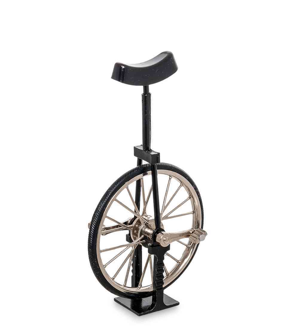Фигурка-модель 1:10 Моноцикл Unicycle черный Купить фигурку велосипед, модель велосипеда,интересные фигурки, необычные фигурки, купить маленький велосипед