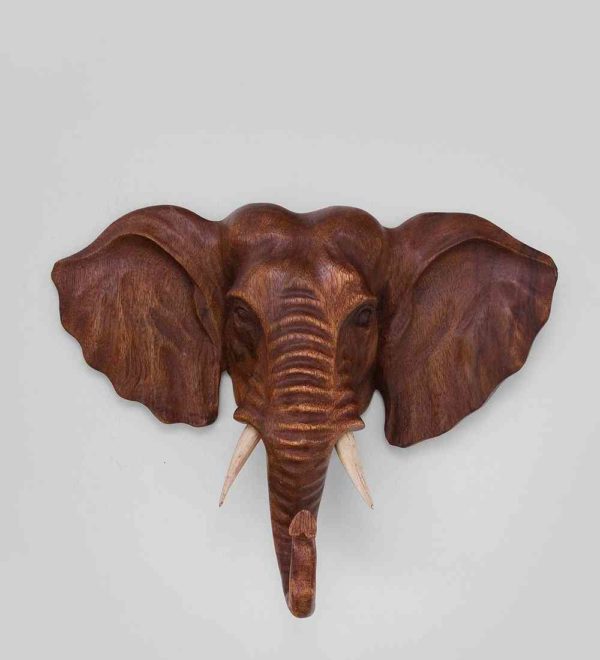 Панно Индийский слон 30 см Купить панно, деревянное панно, необычное панно, резное панно