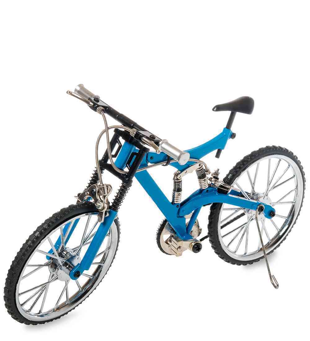Фигурка-модель 1:10 Велосипед горный MTB голубой Купить фигурку велосипед, модель велосипеда,интересные фигурки, необычные фигурки, купить маленький велосипед, коллекционный велосипед