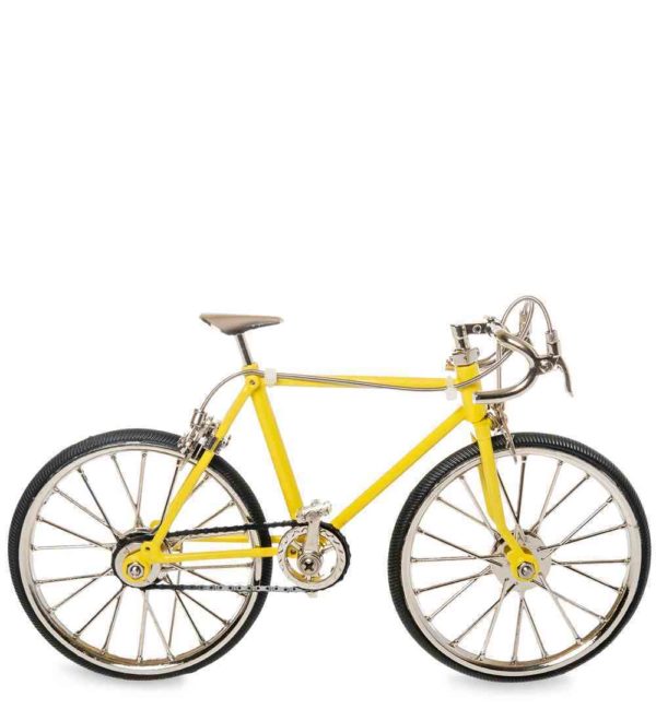 Фигурка-модель 1:10 Велосипед шоссейник Racing Bike Желтый 1