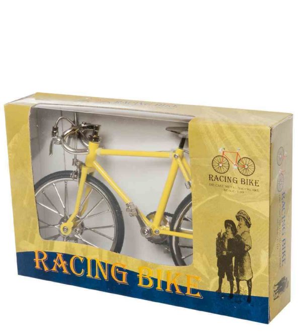 Фигурка-модель 1:10 Велосипед шоссейник Racing Bike Желтый 3