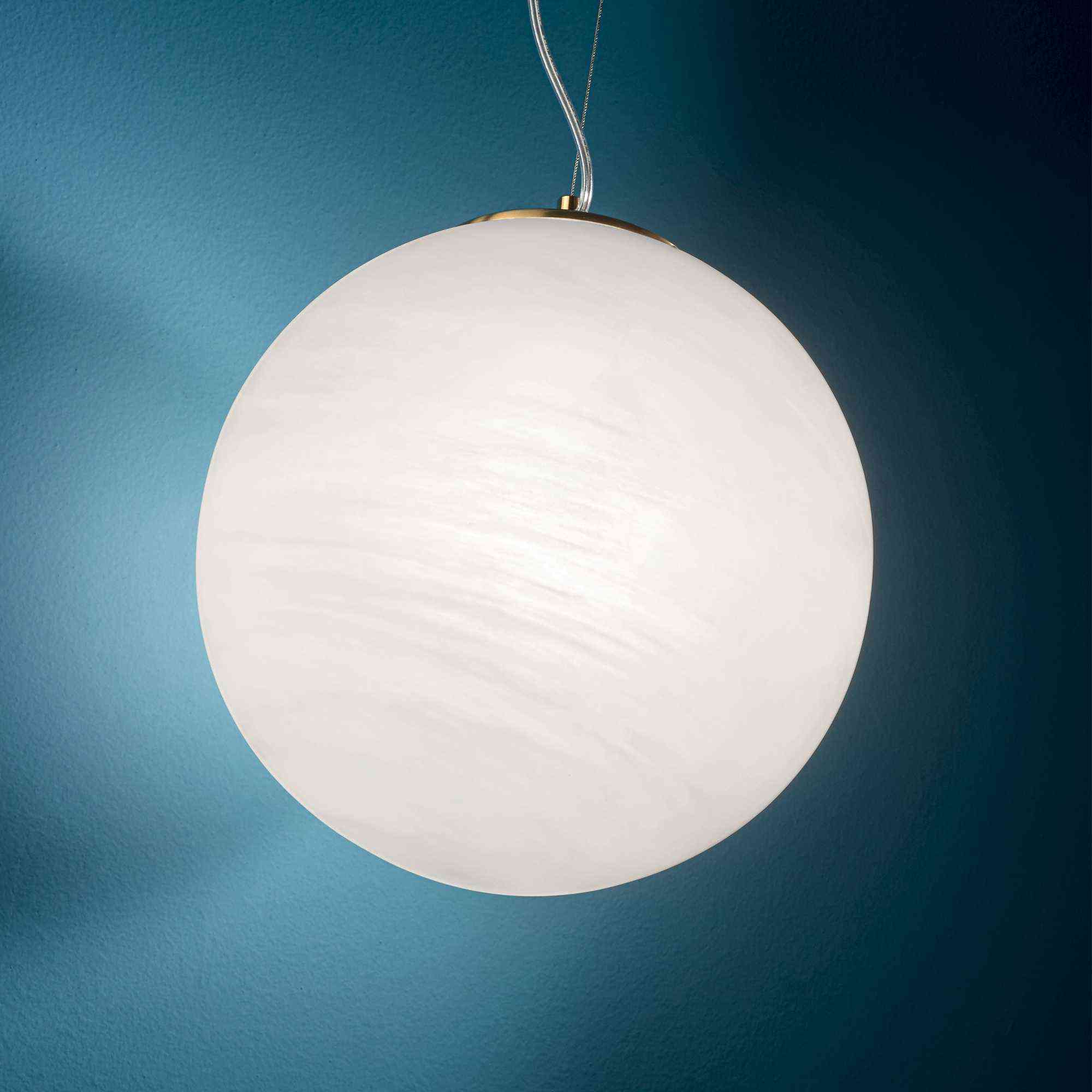 подвесной светильник белый шар в стиле джапанди
