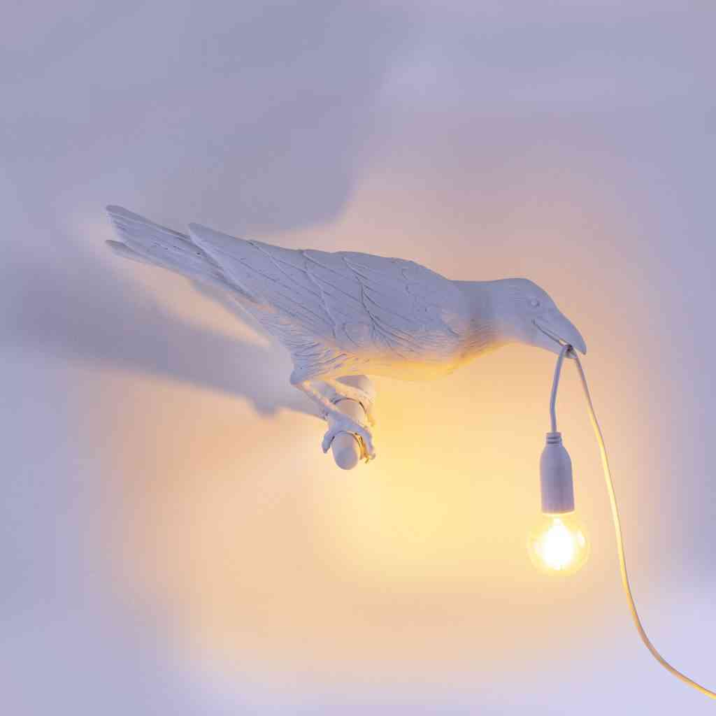 Настенный светильник Seletti Bird Lamp White Looking Right