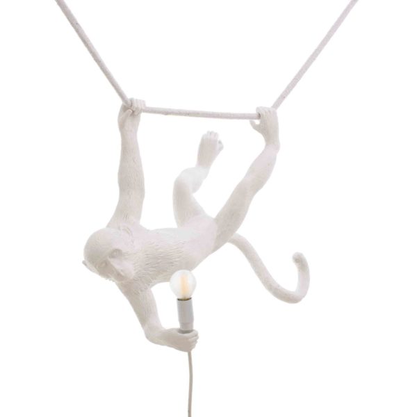 Подвесной светильник Seletti The Monkey Lamp Swing White 3