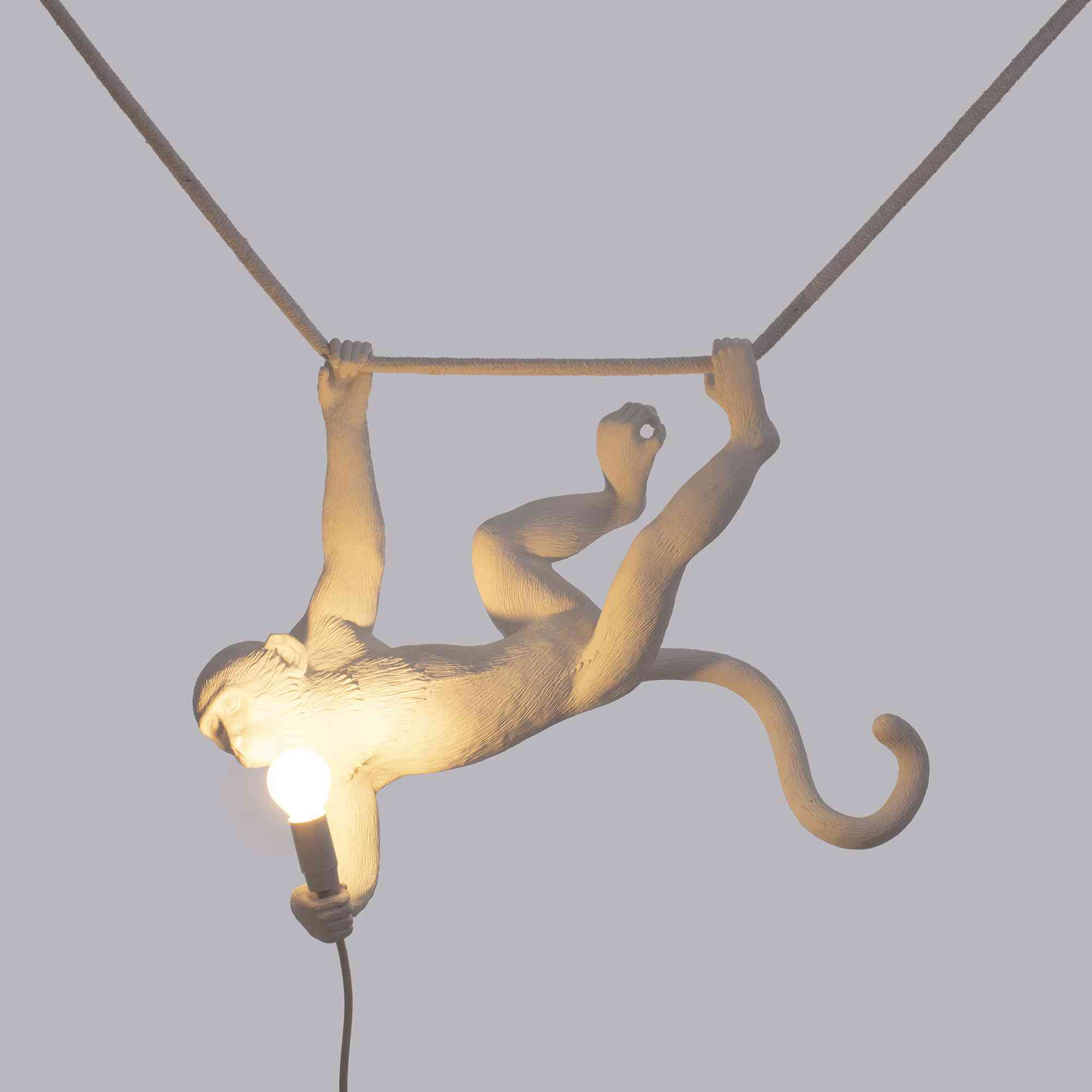 Подвесной светильник Seletti The Monkey Lamp Swing White
