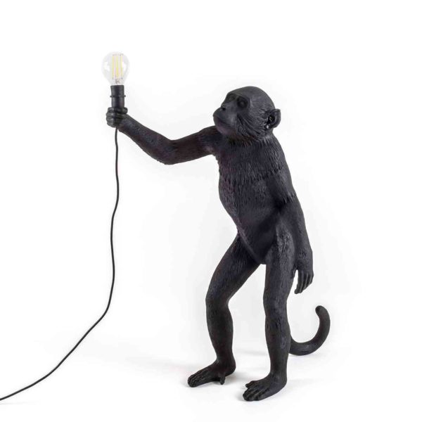 Настольная лампа Seletti Monkey Lamp Standing Black 3