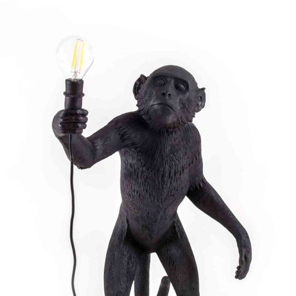 Настольная лампа Seletti Monkey Lamp Standing Black 2