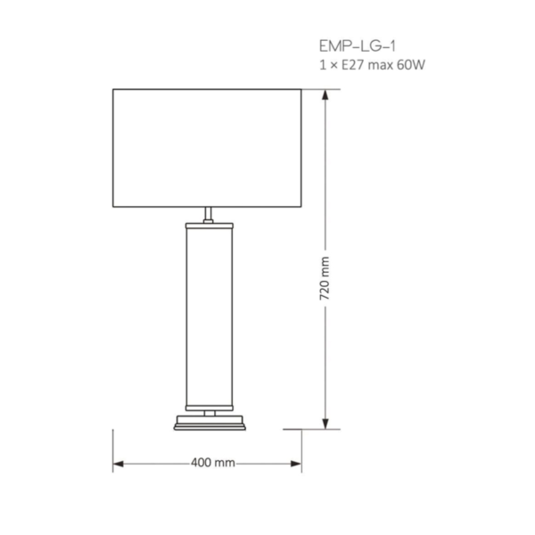 Настольная лампа KUTEK MOOD EMPOLI EMP-LG-1 (Z) 2