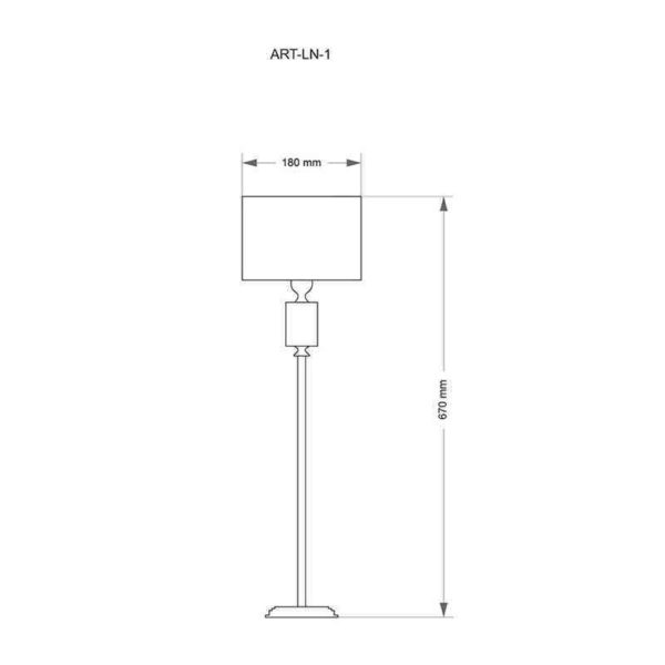 Настольная лампа KUTEK MOOD ARTU ART-LN-1 (N/A) 1