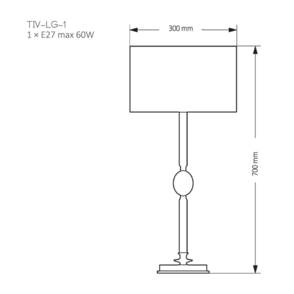 Настольная лампа KUTEK MOOD TIVOLI TIV-LN-1 (N) 2