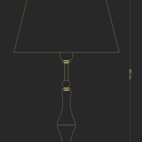 Настольная лампа KUTEK CASAMIA ABAZUR CAS-LG-1(P/A)