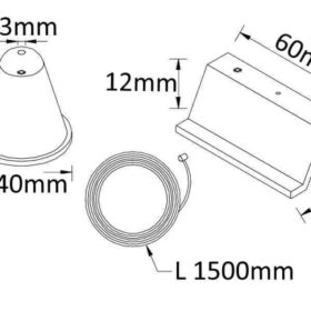 Подвесной комплект для шинопровода Crystal Lux CLT 0.210 03 BL
