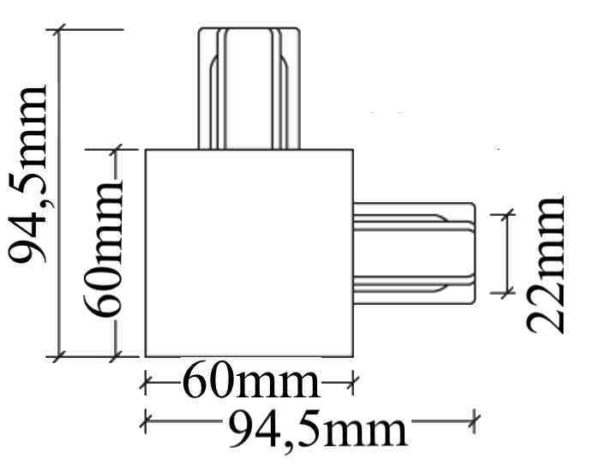 Соединитель -образный для встраиваемого шинопровода VAMVIDNEE VV106934 2