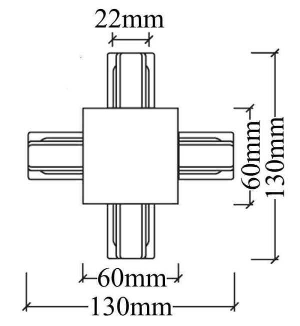 Соединитель -образный для встраиваемого шинопровода VAMVIDNEE VV106936 2