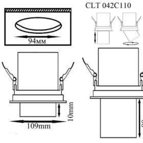Светодиодный поворотный светильник Crystal Lux CLT 042C110 WH