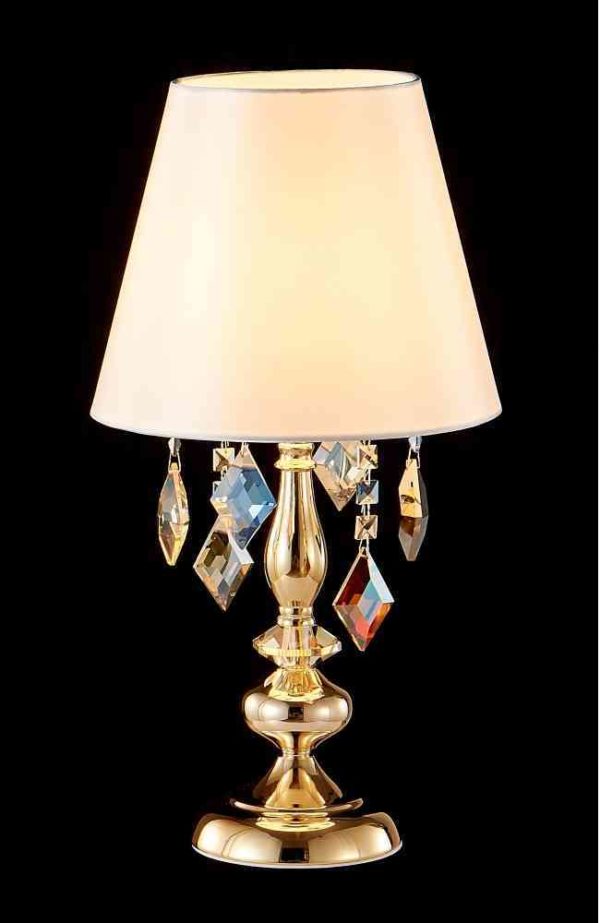 Настольная лампа Crystal Lux MERCEDES LG1 GOLD/COLOR 3