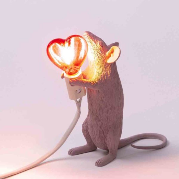 Настольная лампа Seletti Mouse Lamp Love Edition USB 4