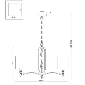Подвесной светильник Freya Riverside FR1007PL-05N