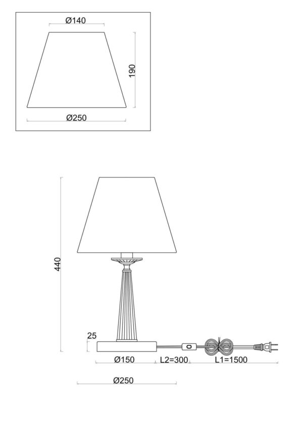 Настольный светильник - VAMVIDNEE VV168103 2