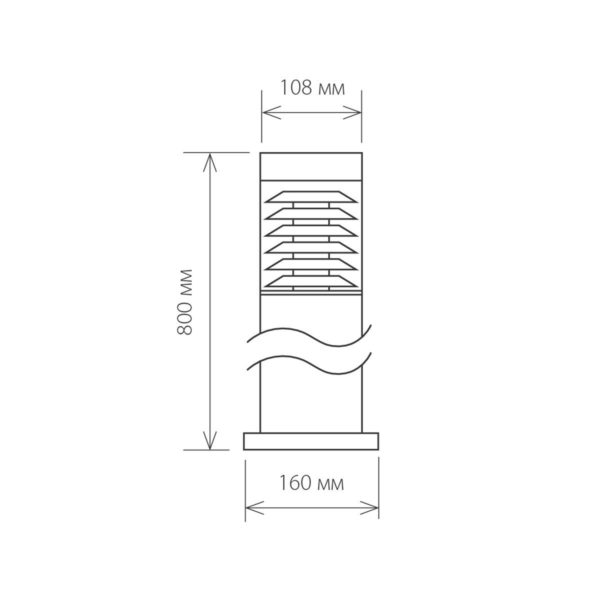 Уличный светильник Elektrostandard 1507 Techno черный 4690389083051 1