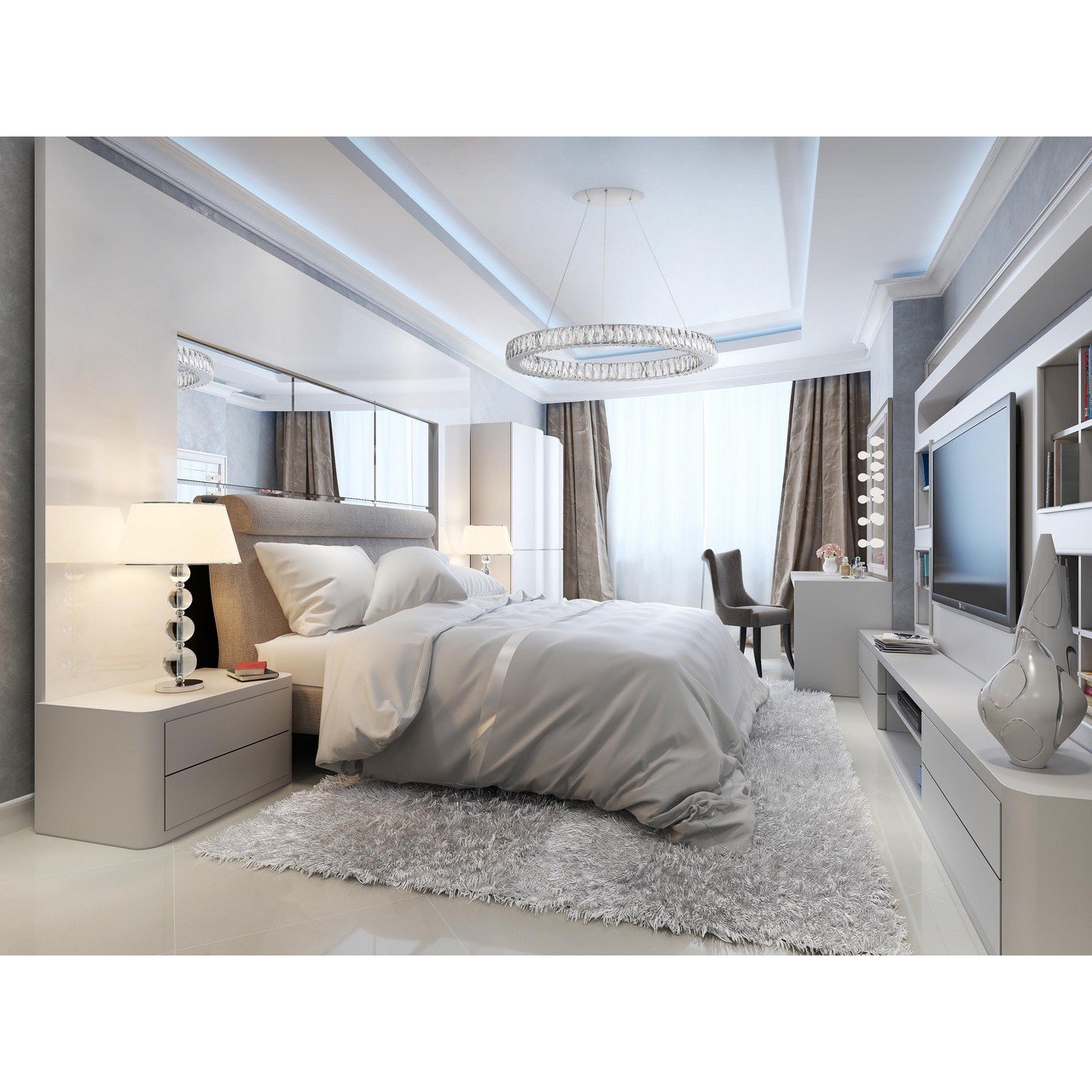 Дизайн освещения в спальне - 7 интерьерных стилей 7
