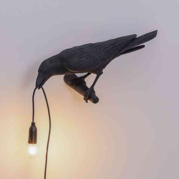 Настенный светильник Seletti Bird Black Looking 1