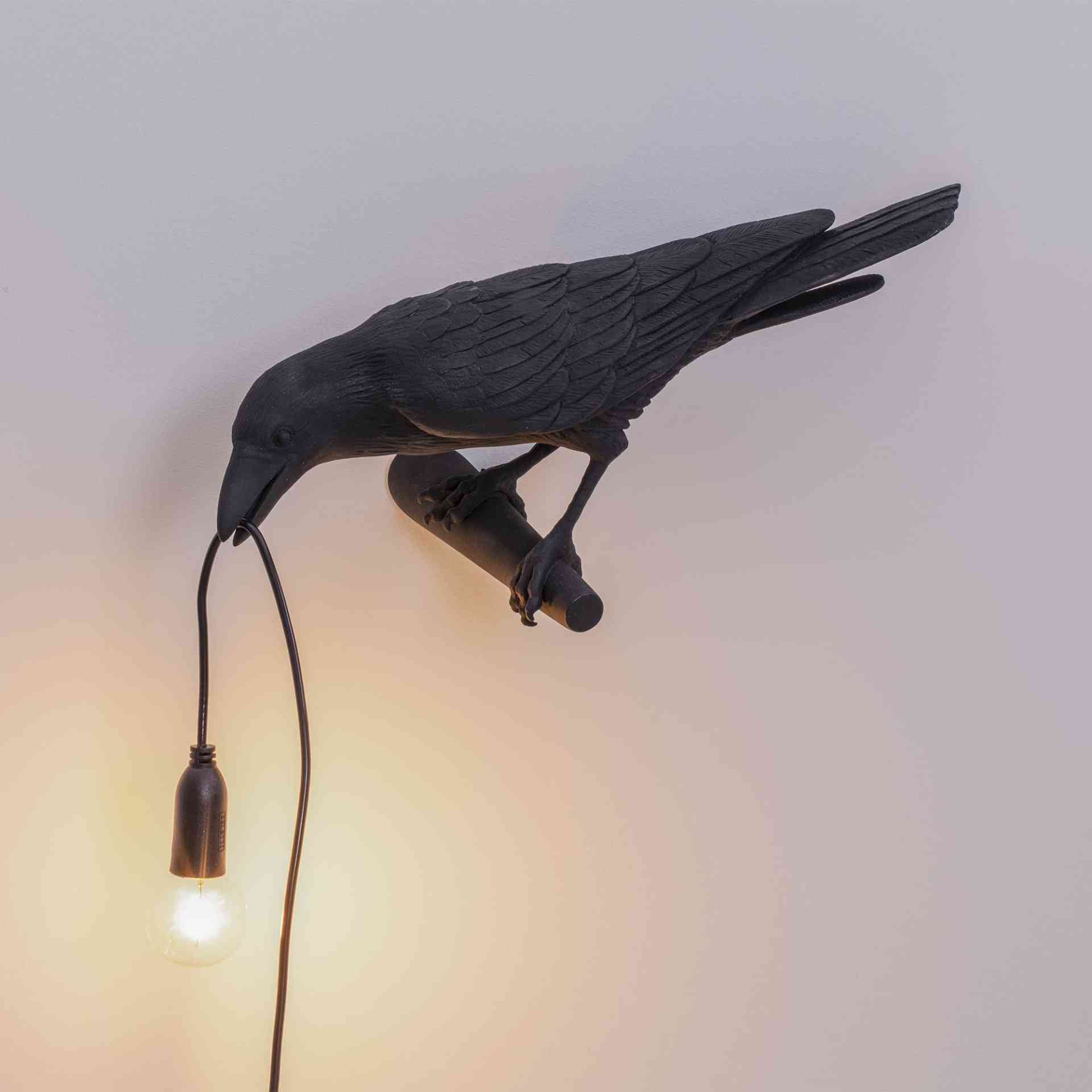 Настенный светильник Seletti Bird Black Looking
