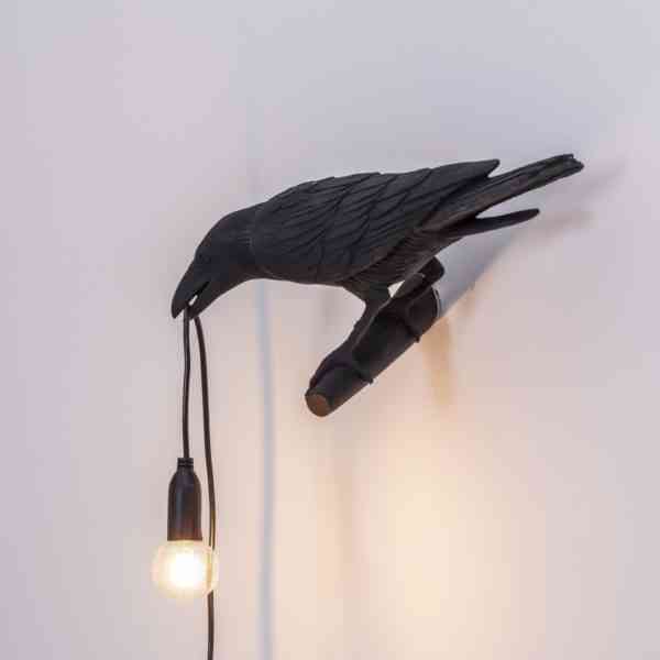 Настенный светильник Seletti Bird Black Looking 3