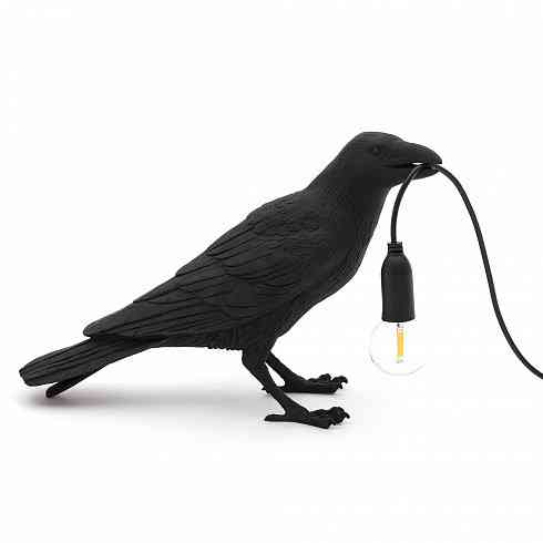 Настольная лампа Seletti Bird Black Waiting 2