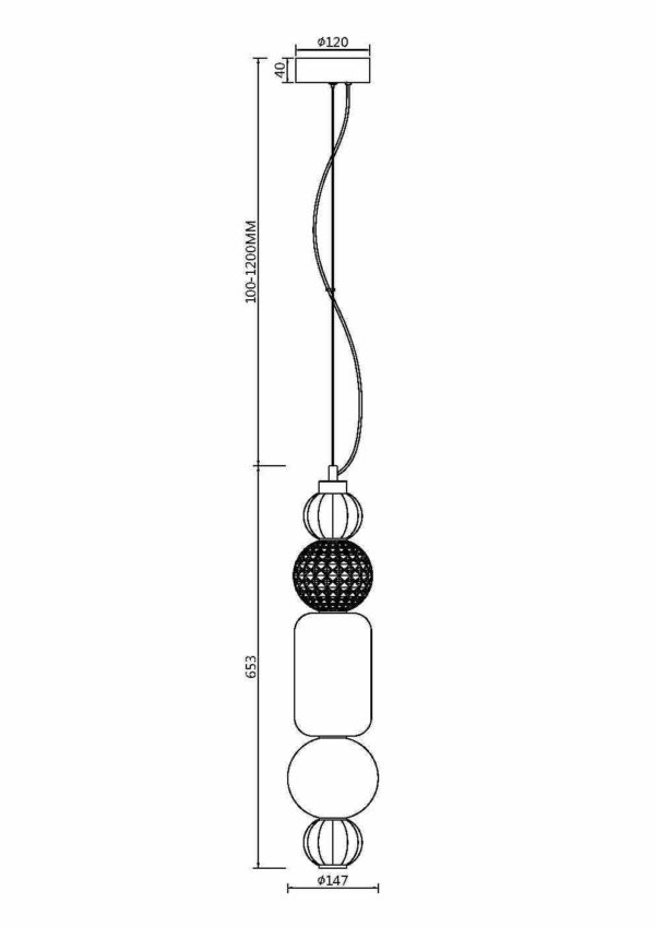 Подвесной светильник Maytoni Collar P069PL-L35G3K 5