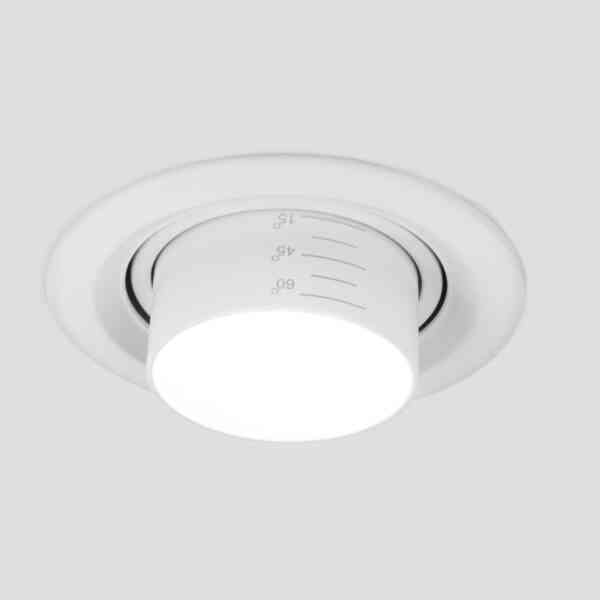 Встраиваемый светодиодный светильник с регулировкой угла освещения 9920 LED 15W 4200K белый 1