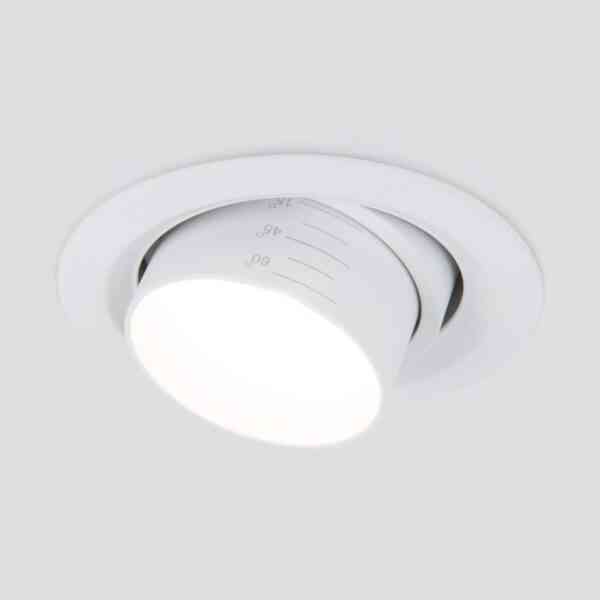 Встраиваемый светодиодный светильник с регулировкой угла освещения 9920 LED 15W 4200K белый 3