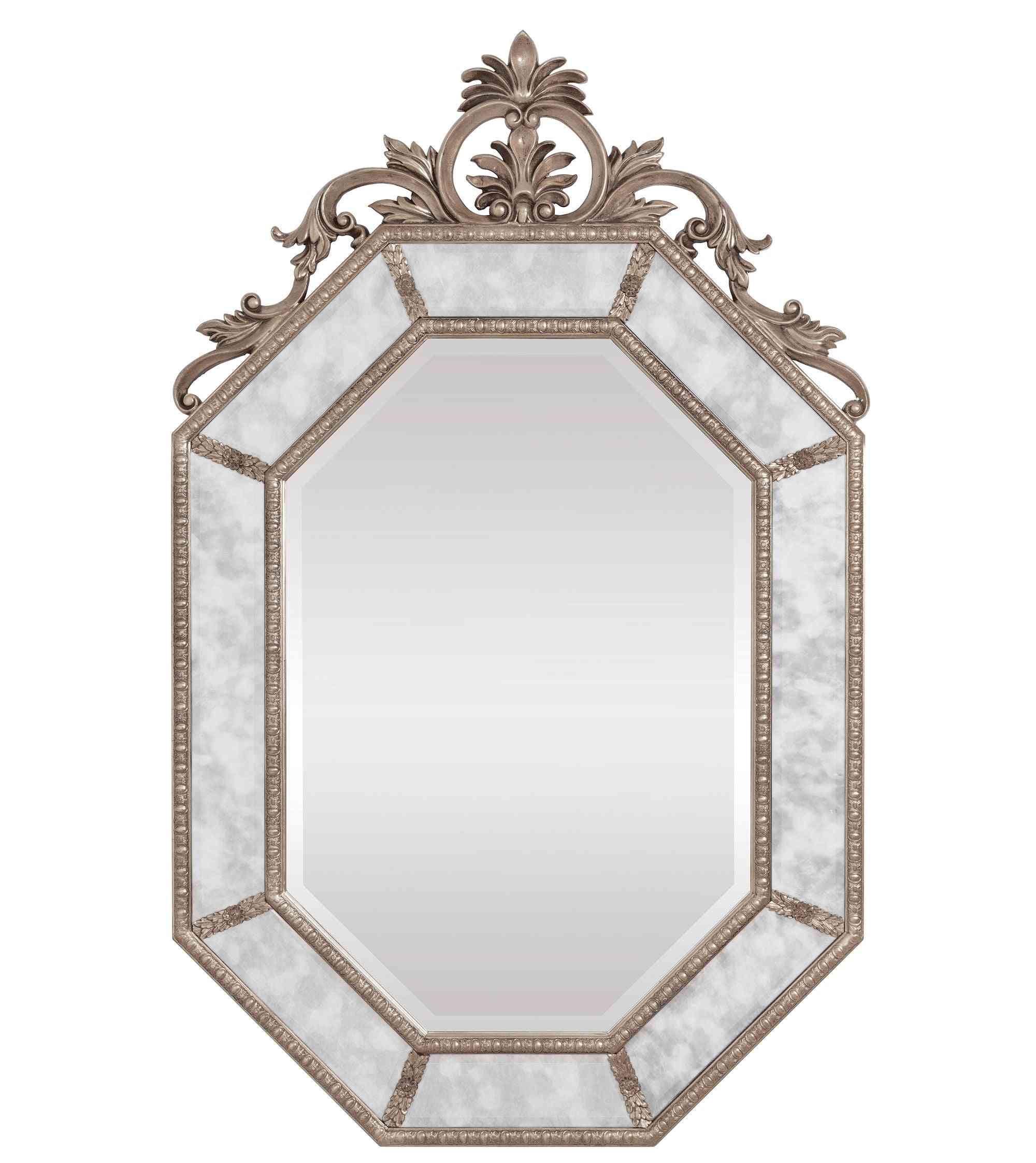 Зеркало в раме “Лидс” Florentine Silver/19 LHDWM126ZYH-AS