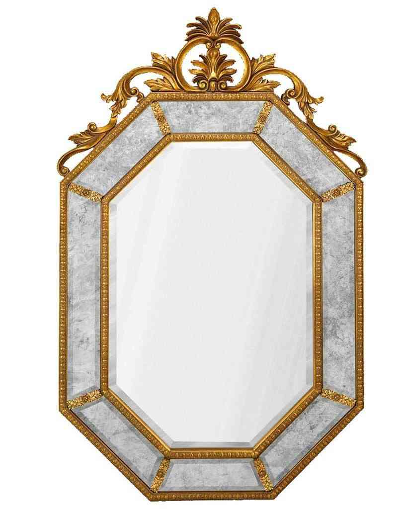 Зеркало в раме “Лидс” 19C. Gold/02 LHDWM126ZYH-AG