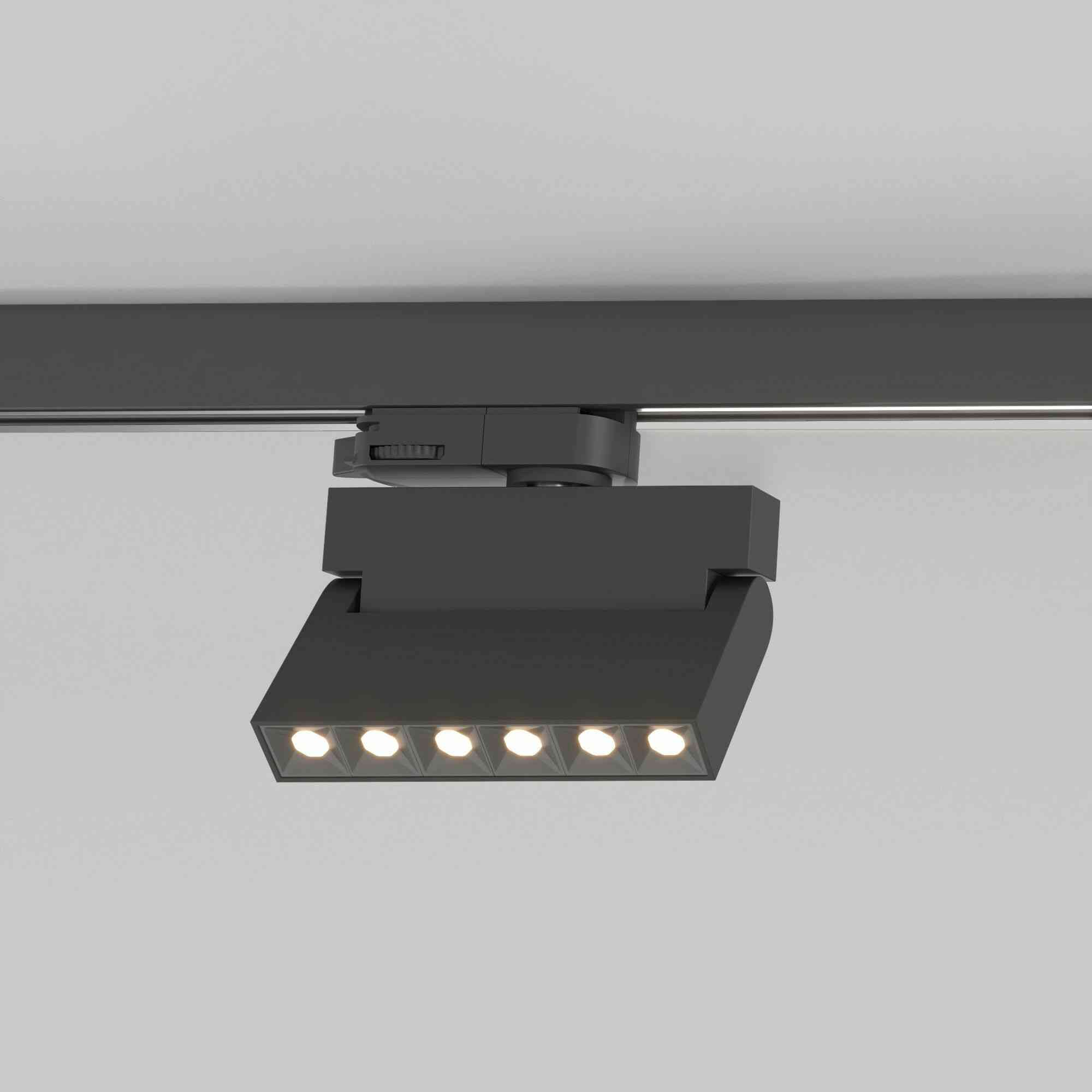 Трековый светодиодный светильник для трехфазного шинопровода черный Вт VAMVIDNEE VV412055 1
