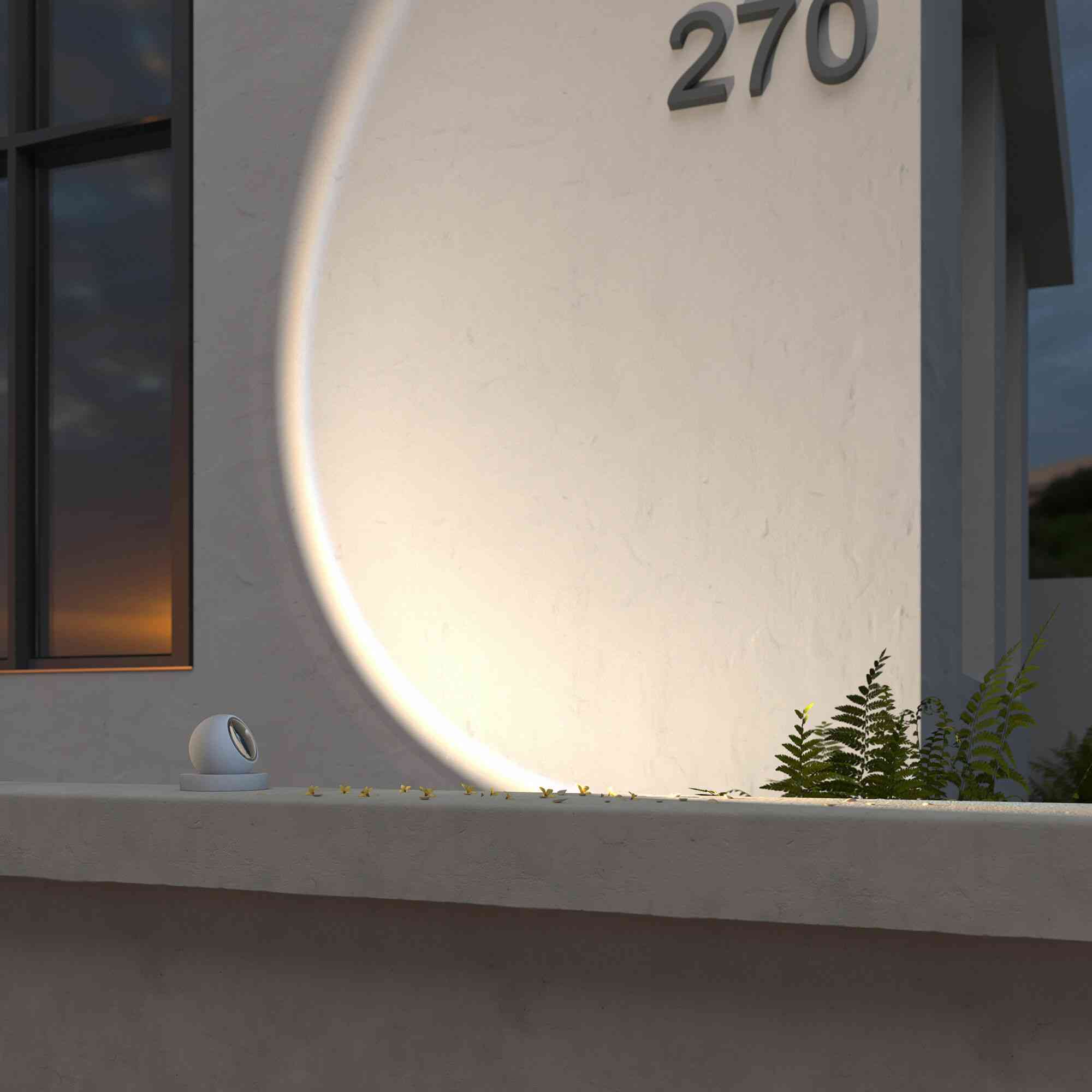 Уличный настенный светодиодный светильник белый VAMVIDNEE VV411961 4