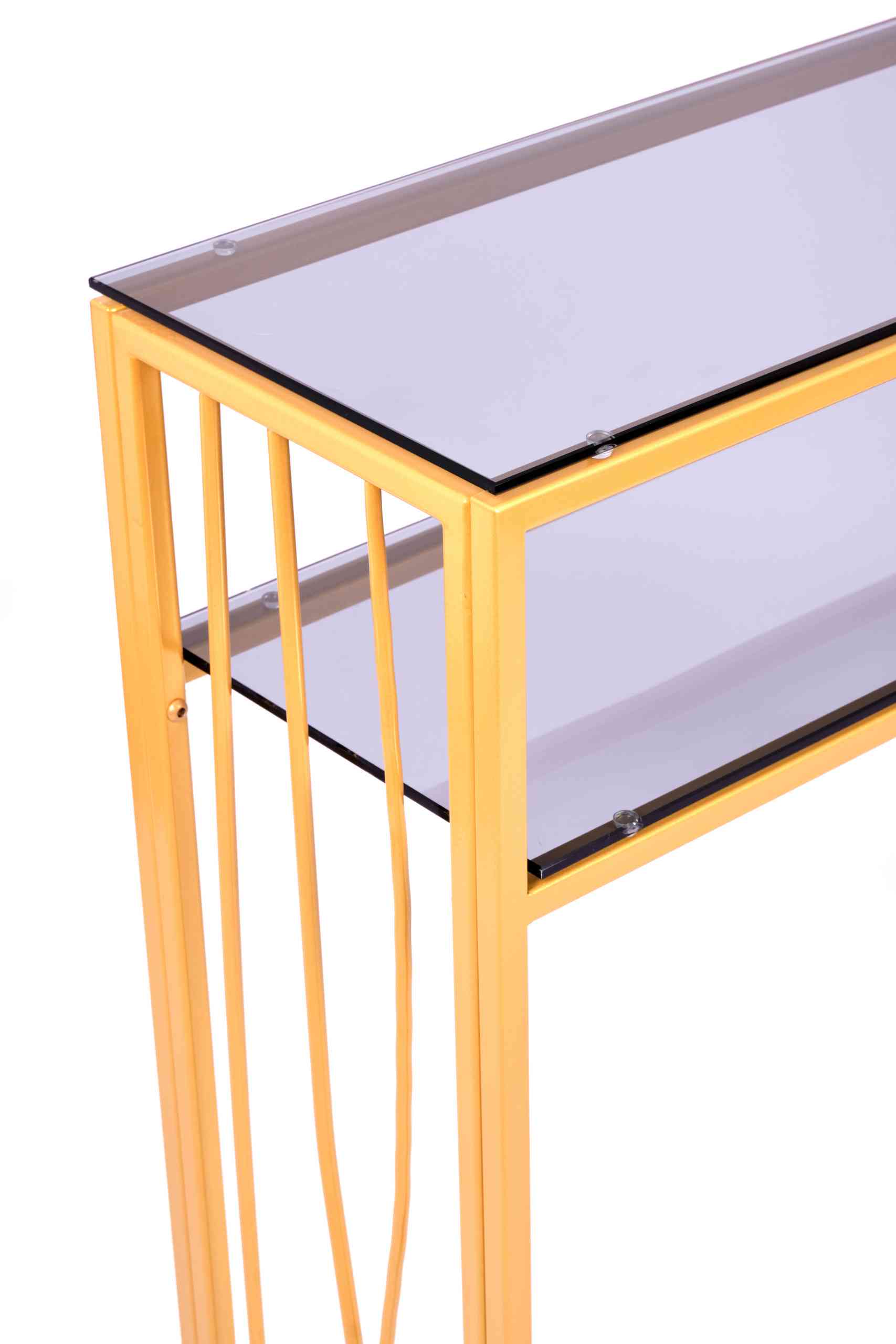Консольный стол 1124-CG grey золотой AllConsoles 80x25x80 2