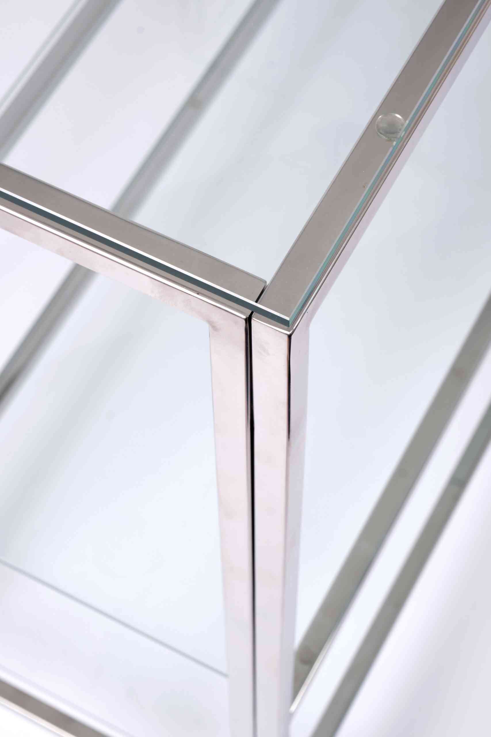 Консольный стол 2011-CC clear зеркальный хром AllConsoles 100x35x80 2